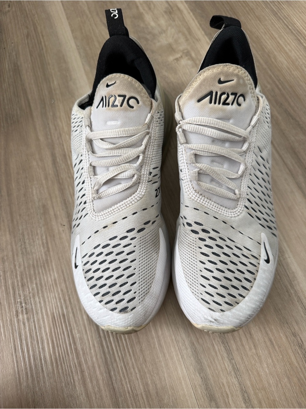 Nike Air270 Women’s Sneakers - White/Black, Size 8.5